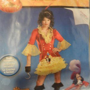 Captain Hook Women's VTG Peter Pan Complete Costume Set Small 4-6 RARE NEW!!